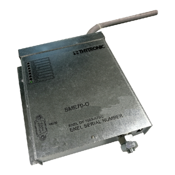 User Manuals: Thytronic SME70-O Fault Detector