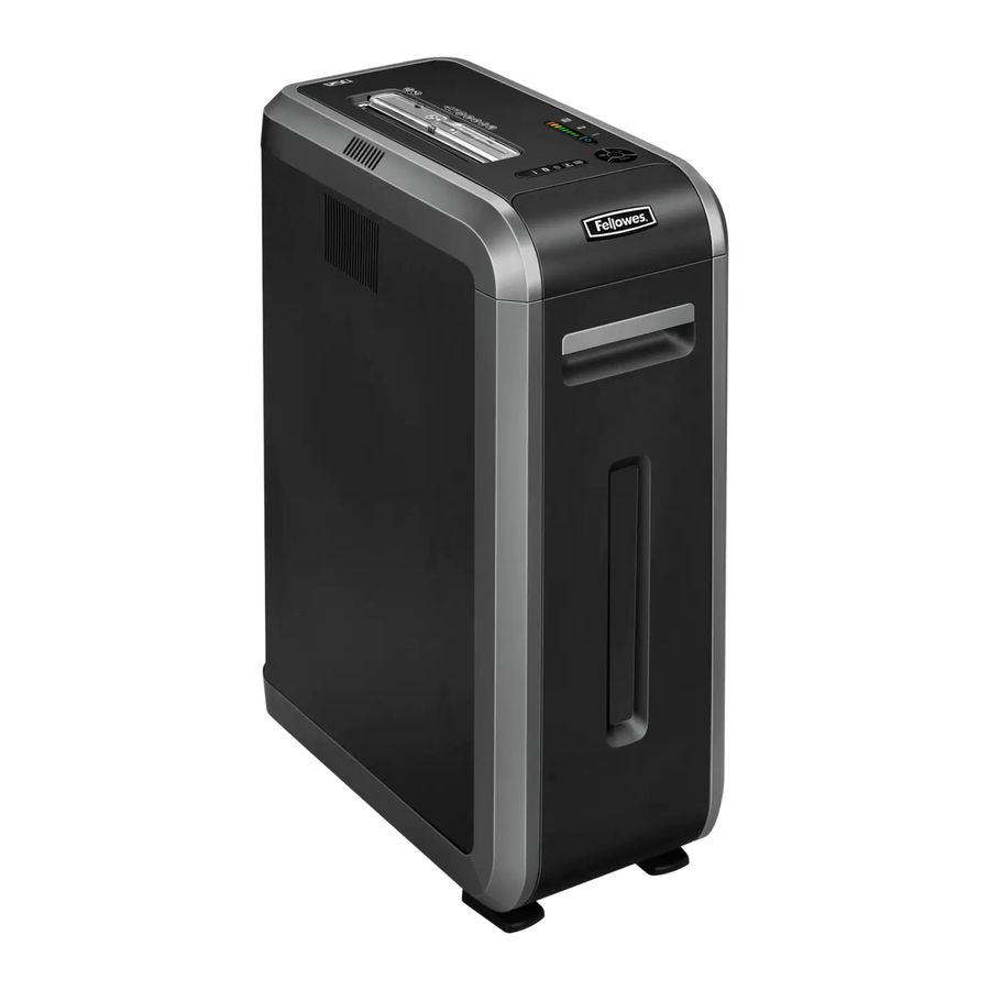 Fellowes Powershred 125Ci Manual