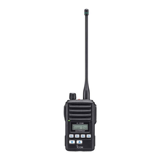 Icom IC-F61M Instruction Manual