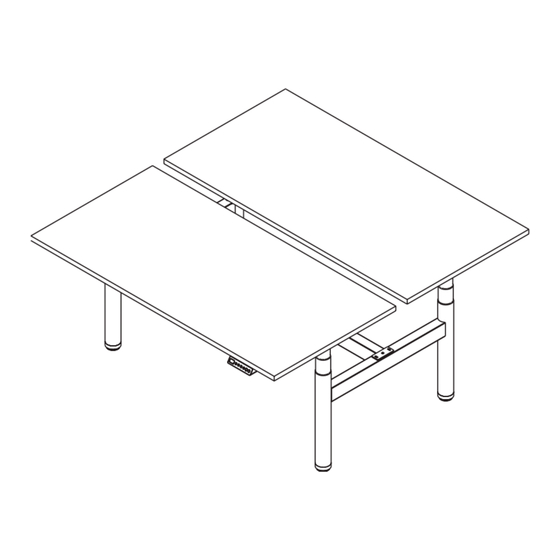 Epic Office Furniture Agile+ Round Leg Double Sided Desk Manuals