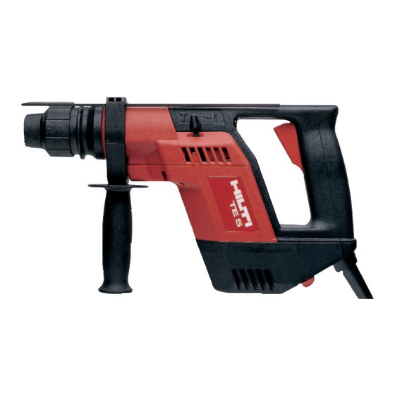 Hilti TE5 Operating Instructions