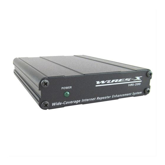 Yaesu HRI-200 Reference Manual