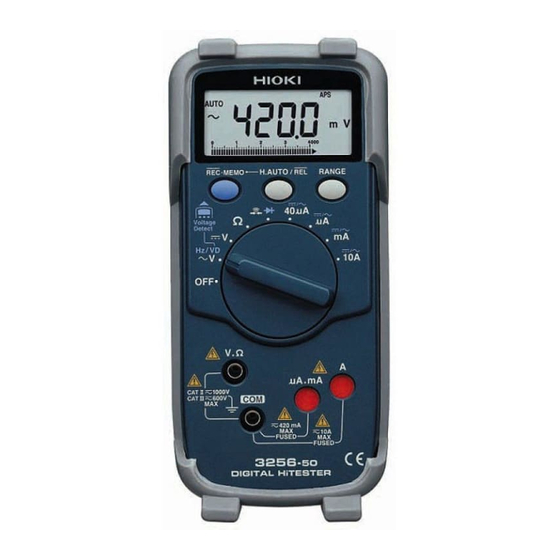 Hioki 3256-50 Instruction Manual