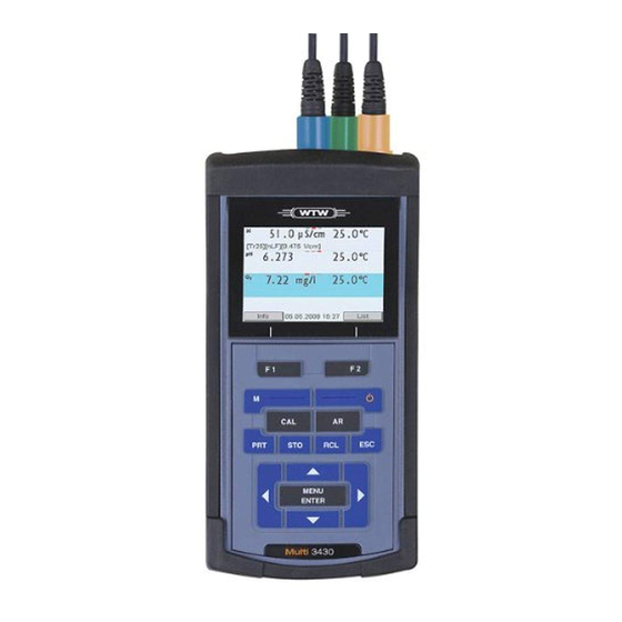 wtw Multi 3430 Operating Manual