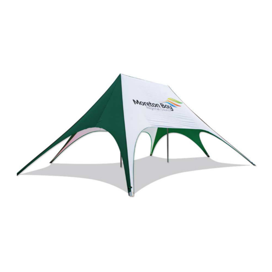 Extreme marquees 19m x 12m DOUBLE POLE STAR SHADE Installation Instructions Manual