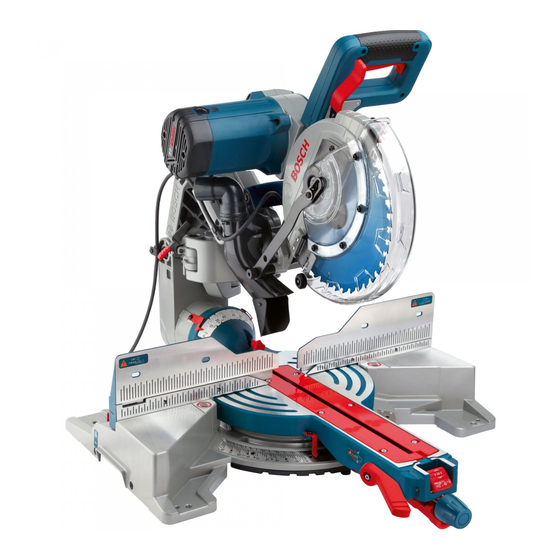 Bosch Professional GCM 10 GDJ Original Instructions Manual