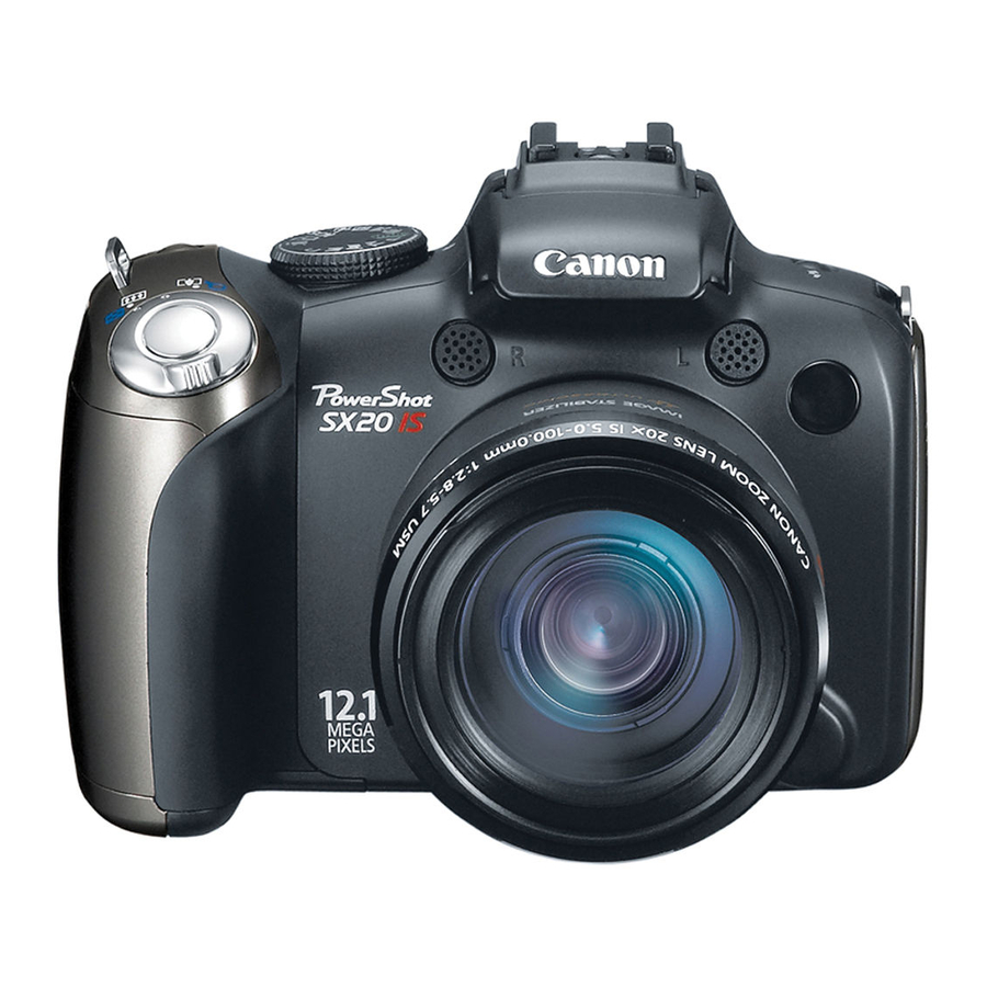 Canon PowerShot SX20 IS Getting Started