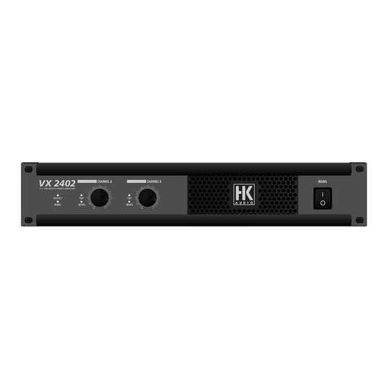 HK Audio VX SERIES Manual