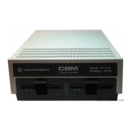 COMMODORE CBM 2040 FLOPPY DISK DRIVE USER MANUAL ManualsLib