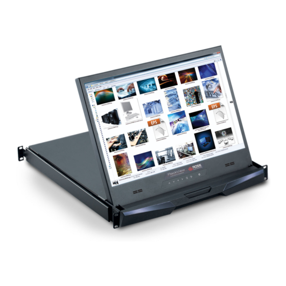Rose electronics RackView RV1-LCDA17/Kn Installation And Operation Manual