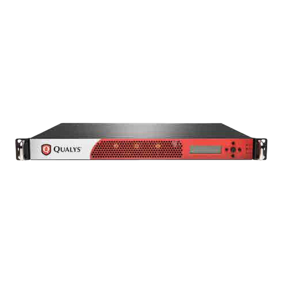 Qualys Scanner Appliance Quick Start Manual