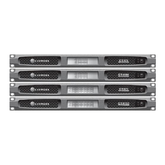Crown COMTECH DRIVECORE CT 4150 Operation Manual