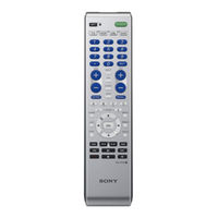 Sony RM-V210 - Universal Remote Operating Instructions Manual