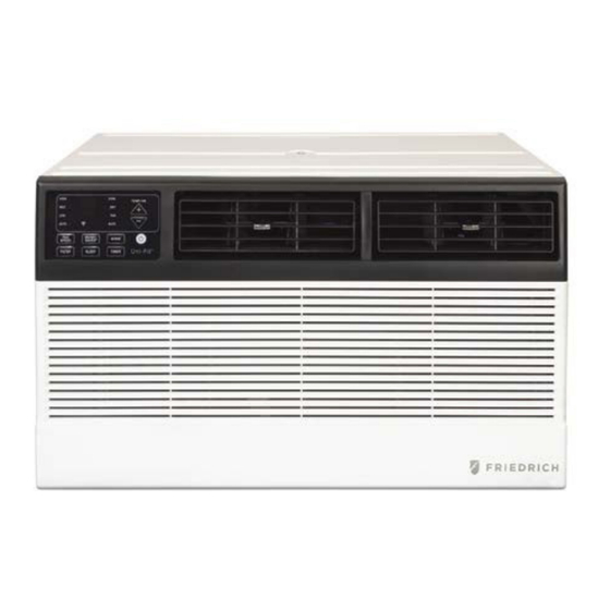Friedrich UET14B33A Installation And Operation Manual