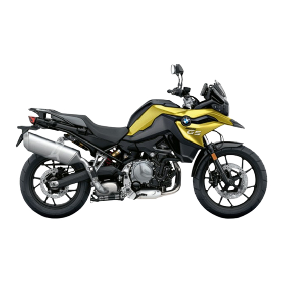 BMW Motorrad F 750 GS 2017 Rider's Manual