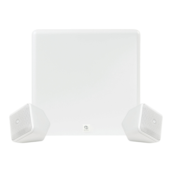 Boston Acoustics SoundWare XS 2.1 Owner's Manual/Safety Instructions/Compliance Information