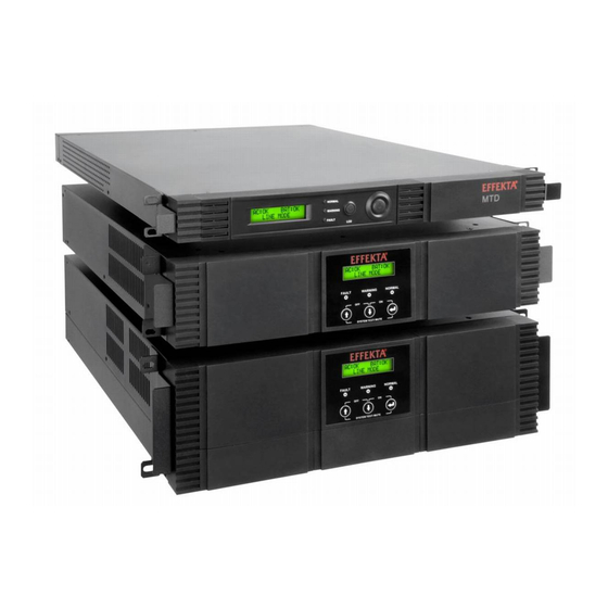 Effekta MTD 1000 Operating Manual