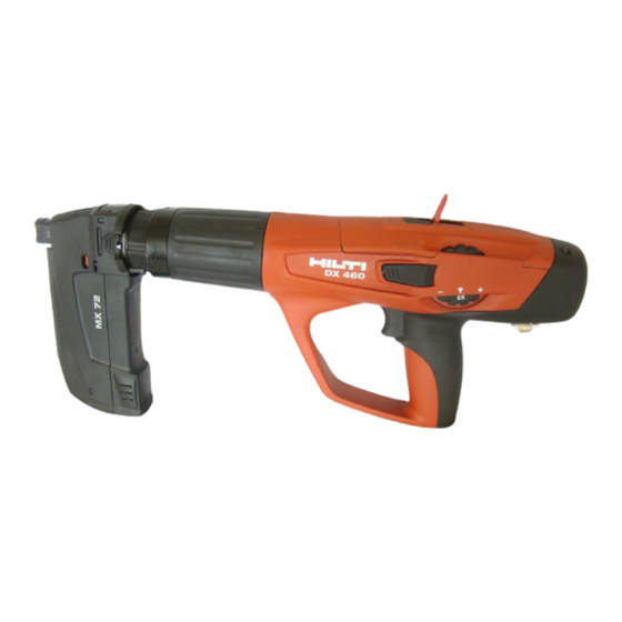 Hilti DX 460 Operating Instructions Manual