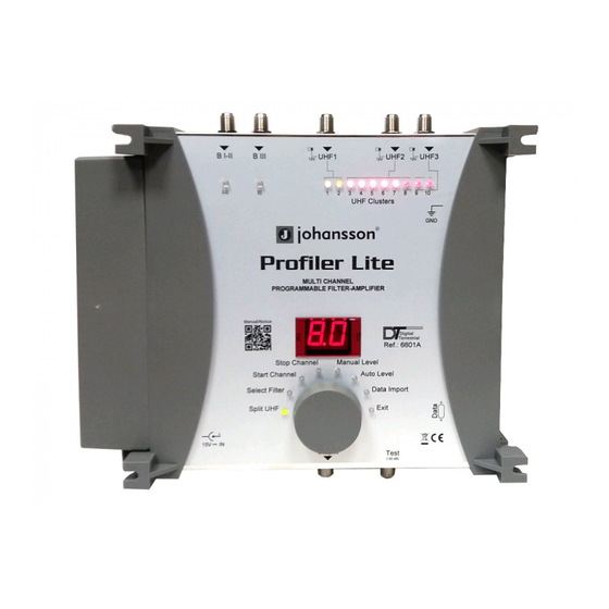 Johansson Profiler Lite 6601 User Manual