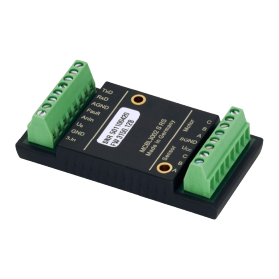 Faulhaber Series MCBL 3002/03/06 RS/CF /CO Technical Manual