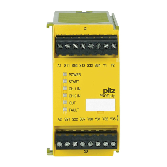 Pilz PNOZ p1p Operating Manual