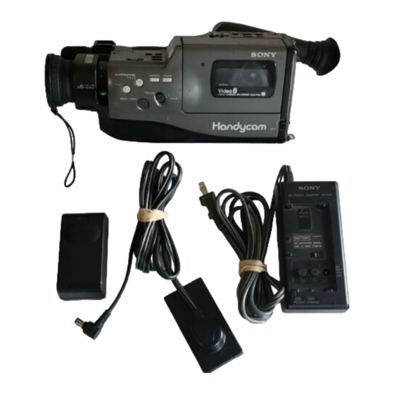 Sony Handycam CCD-F30 Operating Instructions Manual