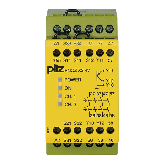 Pilz PNOZ X2.4V Technical Instructions