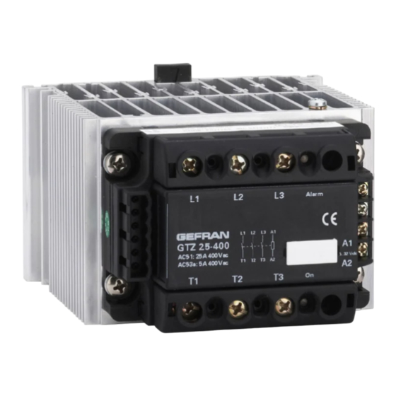 gefran GTZ 25 Installation Notes