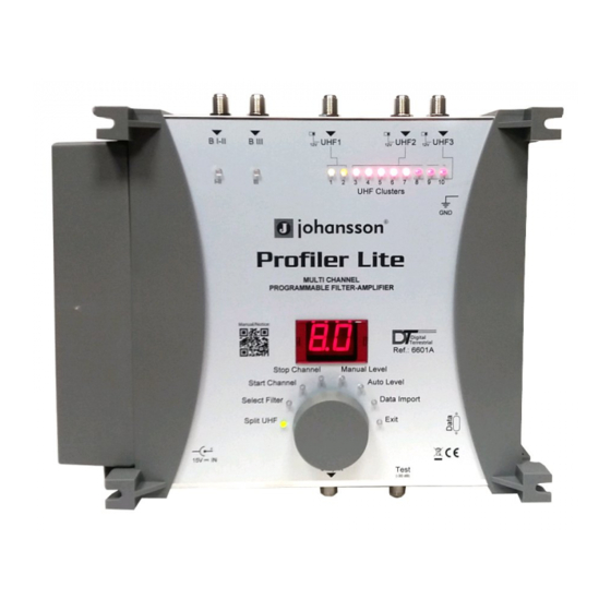 Johansson Profiler Lite 6601 User Manual