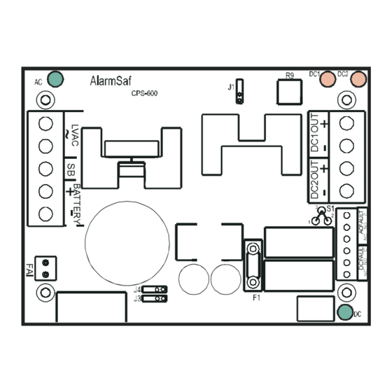 Alarm SAF CPS2 Power Supply Charger Manuals