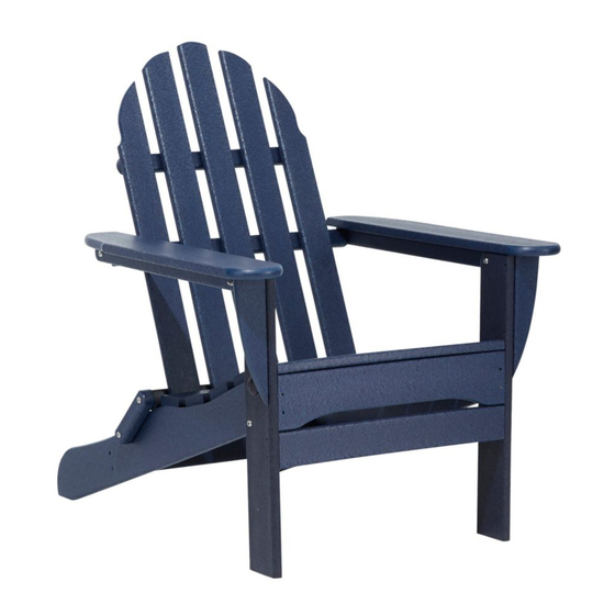 L.L.Bean All-Weather Lounger Adirondack Chair Manual