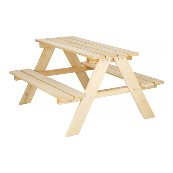 Outdoor Essentials KIDS' PICNIC TABLE Assembly Instructions