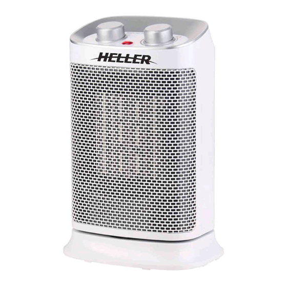 HELLER HCF1500 Ceramic Fan Heater Manuals