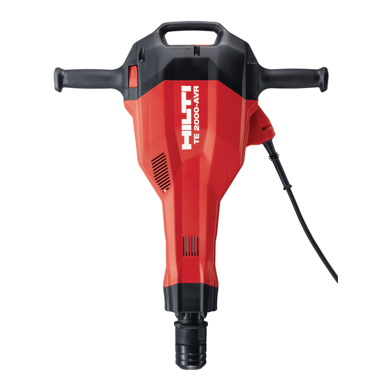 Hilti TE2000 Original Operating Instructions