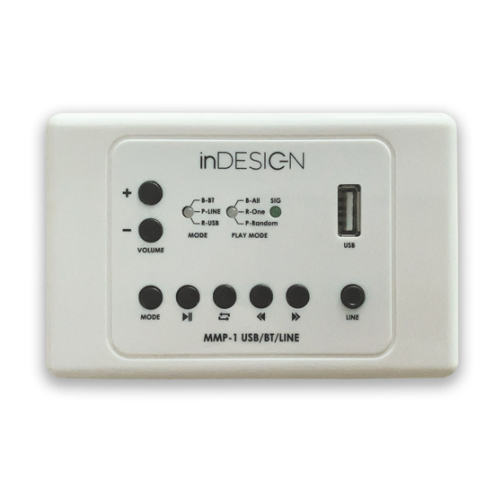 inDESIGN MMP-1 Manuals
