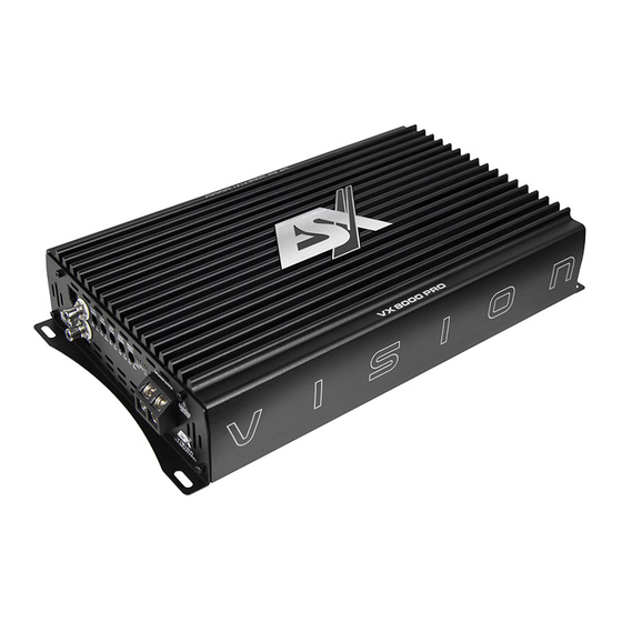 Audio Design ESX VISION VX 8000 PRO Owner's Manual