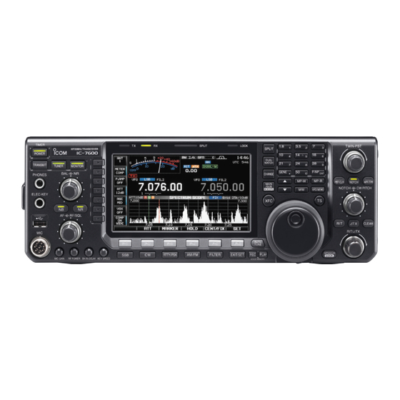 Icom RS-BA1 Quick Reference Manual