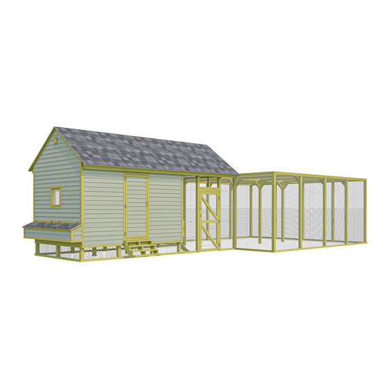 EASY COOPS Chicken Coop Plan 20x40 Assembly Instructions Manual