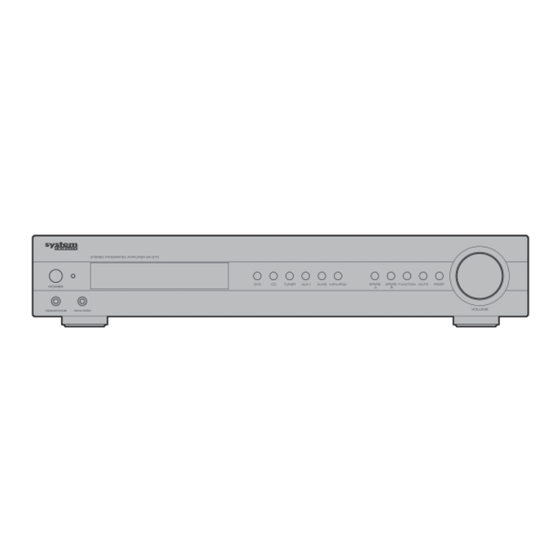 System Fidelity SA-270 Instruction Manual