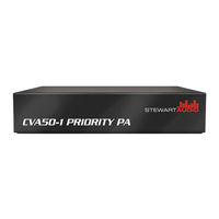 Stewart Audio CVA50-1 Priority PA Owner's Manual