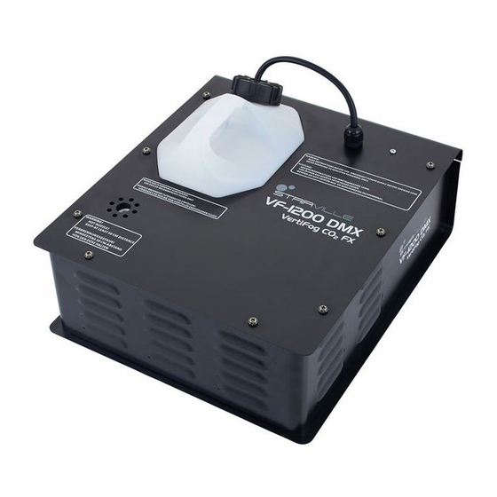 thomann Stairville VF-1200 DMX VertiFog CO2 FX Manuals