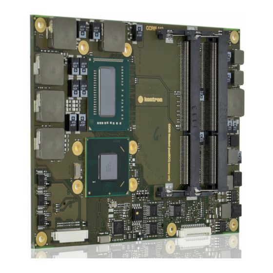Kontron COMe-bIP6RXT Manual