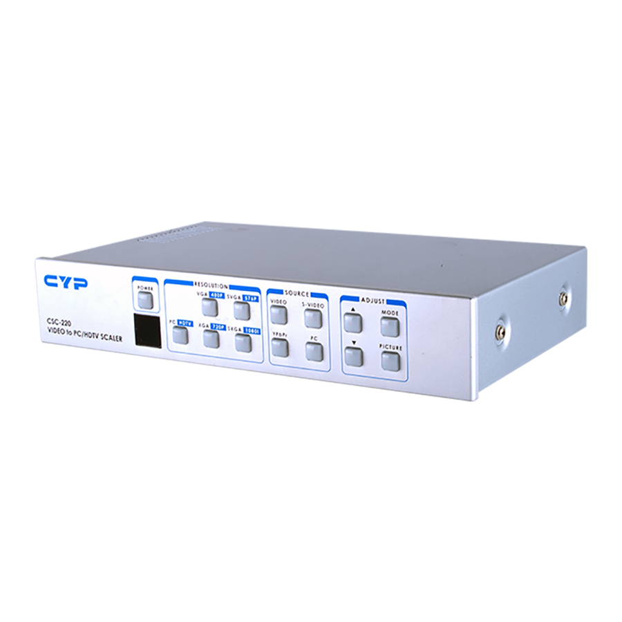CYP CSC-220 Operation Manuals