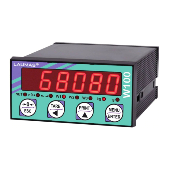 LAUMAS W100 Installation And User Manual