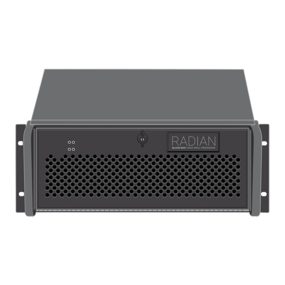 Black Box Radian Flex VWP-1182 Series Quick Start Manual And User Manual