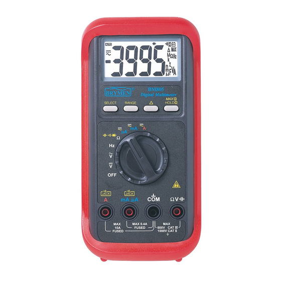 Brymen BM807s User Manual