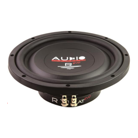Audio System R08 FLAT EVO User Manual