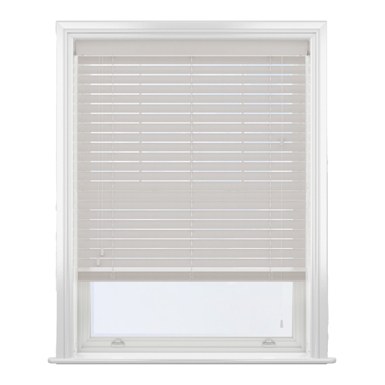 Blinds Direct FAUX WOOD VENETIANS Fitting Instructions