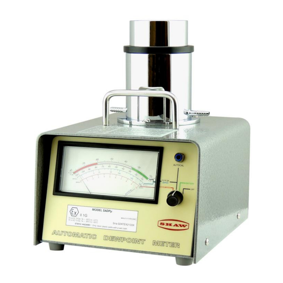 Alpha Moisture Systems SADPm Instruction Manual