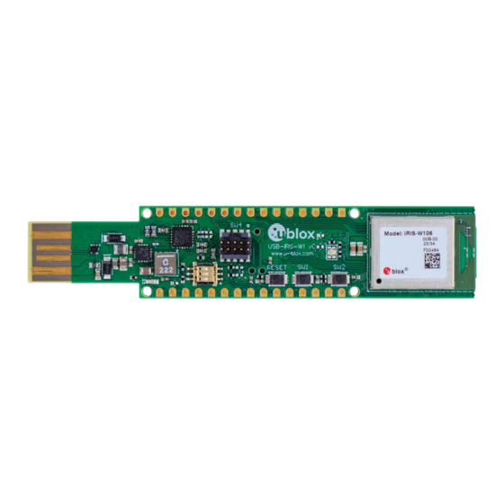 Ublox USB-IRIS-W106 User Manual